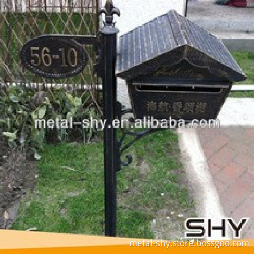 Mail box cast aluminum cast iron outdoor antique